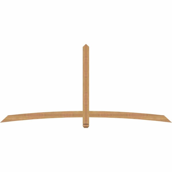 Ekena Millwork Bellingham Timber Gable Bracket, Western Red Cedar, 96"W x 44"H x 1 1/2"D x 3 1/2"F, 11/12 Pitch GBW096X44X0204BEL00SWR - main